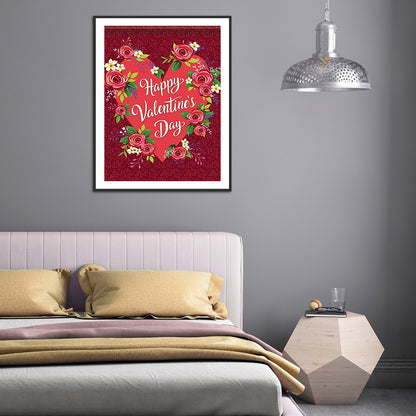 Valentine Day - Full Round Drill Diamond Painting 30*40CM