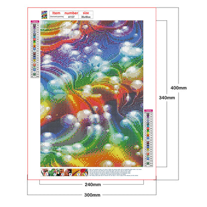 Abstract Starlight - Full Round Drill Diamond Painting 30*40CM