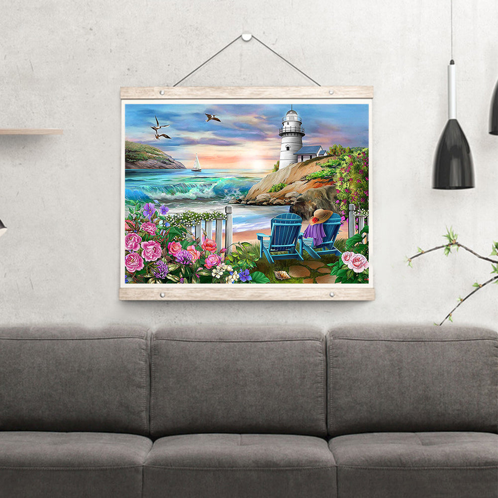 Seaside Scenery - Full Round Drill Diamond Painting 40*30CM
