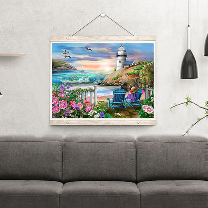 Seaside Scenery - Full Round Drill Diamond Painting 40*30CM