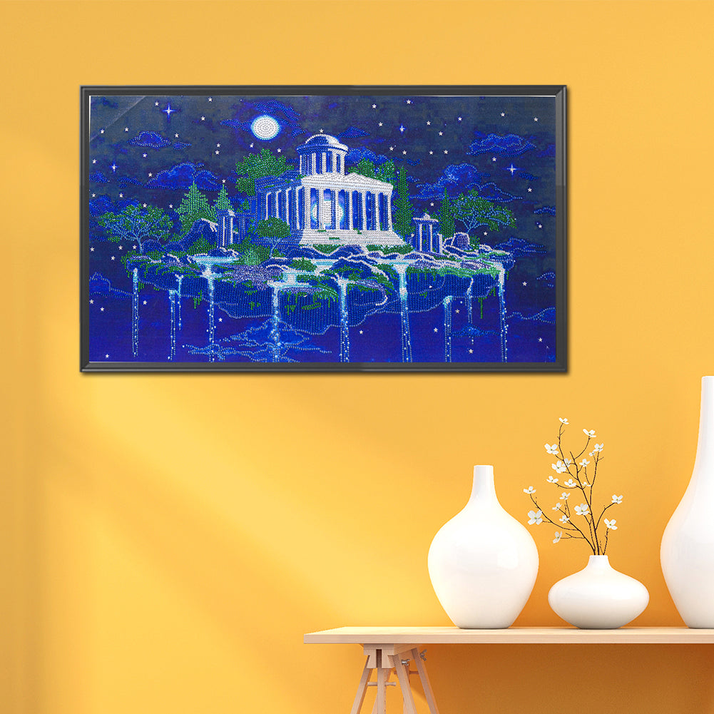 Moon Shrine - Special Shaped Drill Diamond Painting 75*45CM