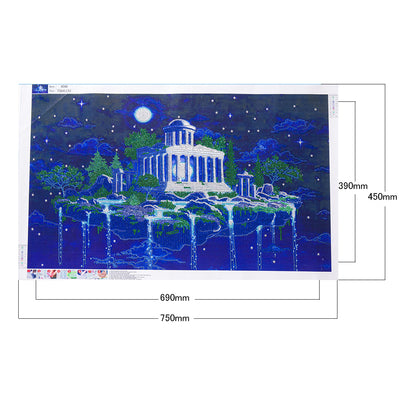 Moon Shrine - Special Shaped Drill Diamond Painting 75*45CM