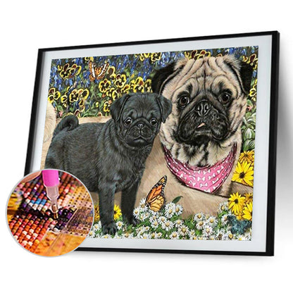 Dog - Full Round Drill Diamond Painting 40*30CM