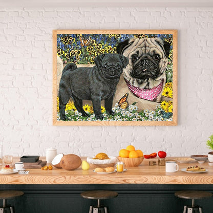 Dog - Full Round Drill Diamond Painting 40*30CM