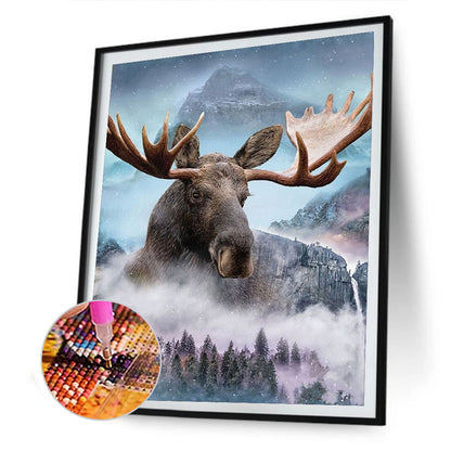 Misty Hippo - Full Round Drill Diamond Painting 30*40CM