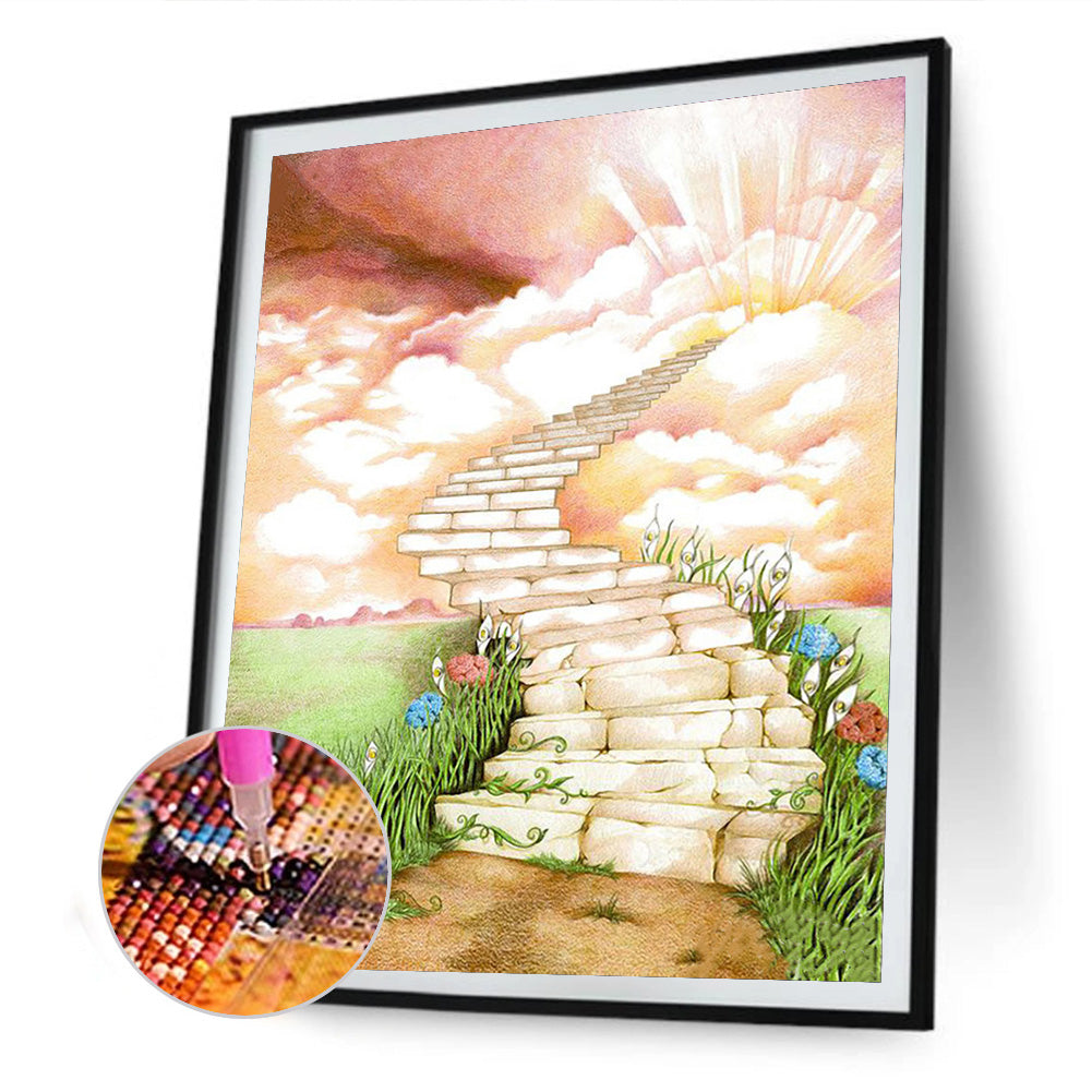 Sky Road - Full Round Drill Diamond Painting 30*40CM