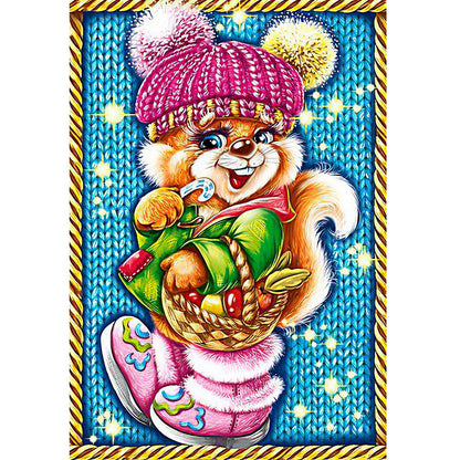 Squirrel - Full Round Drill Diamond Painting 30*45CM