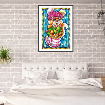 Squirrel - Full Round Drill Diamond Painting 30*45CM