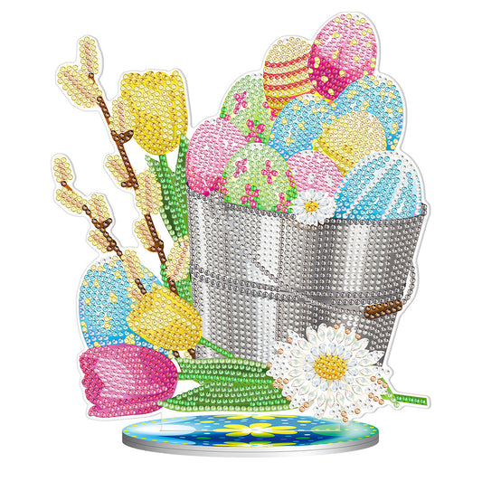 5D Diamond Painting Desktop Ornament DIY Easter Rhinestone Mosaic Crafts