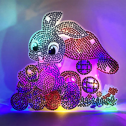 DIY Diamond Painting LED Lamp Special-shaped Crystal Drill Easter Ornament