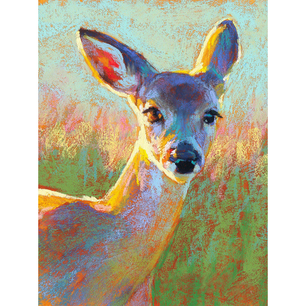 Deer - Full Round Drill Diamond Painting 30*40CM