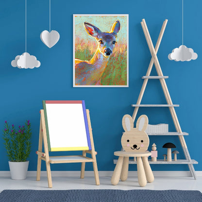 Deer - Full Round Drill Diamond Painting 30*40CM