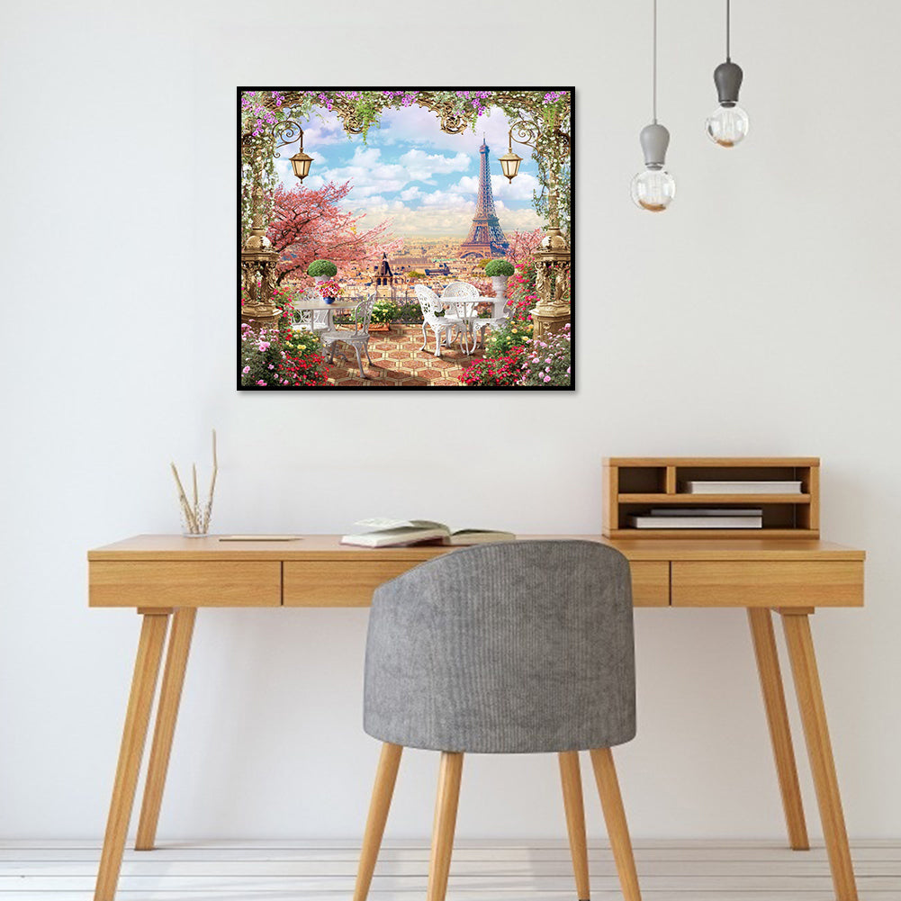 Paris Scenery - Full Round Drill Diamond Painting 50*45CM