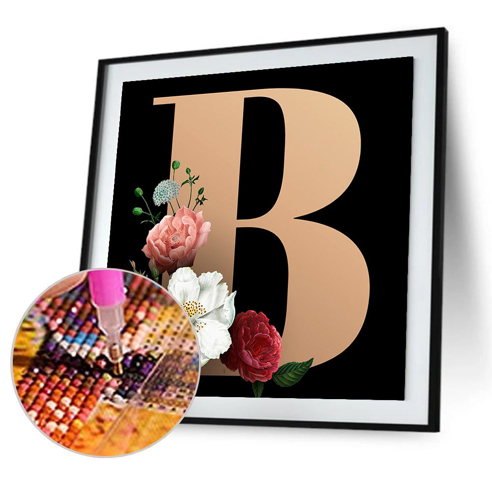 Letter - Full Round Drill Diamond Painting 30*30CM