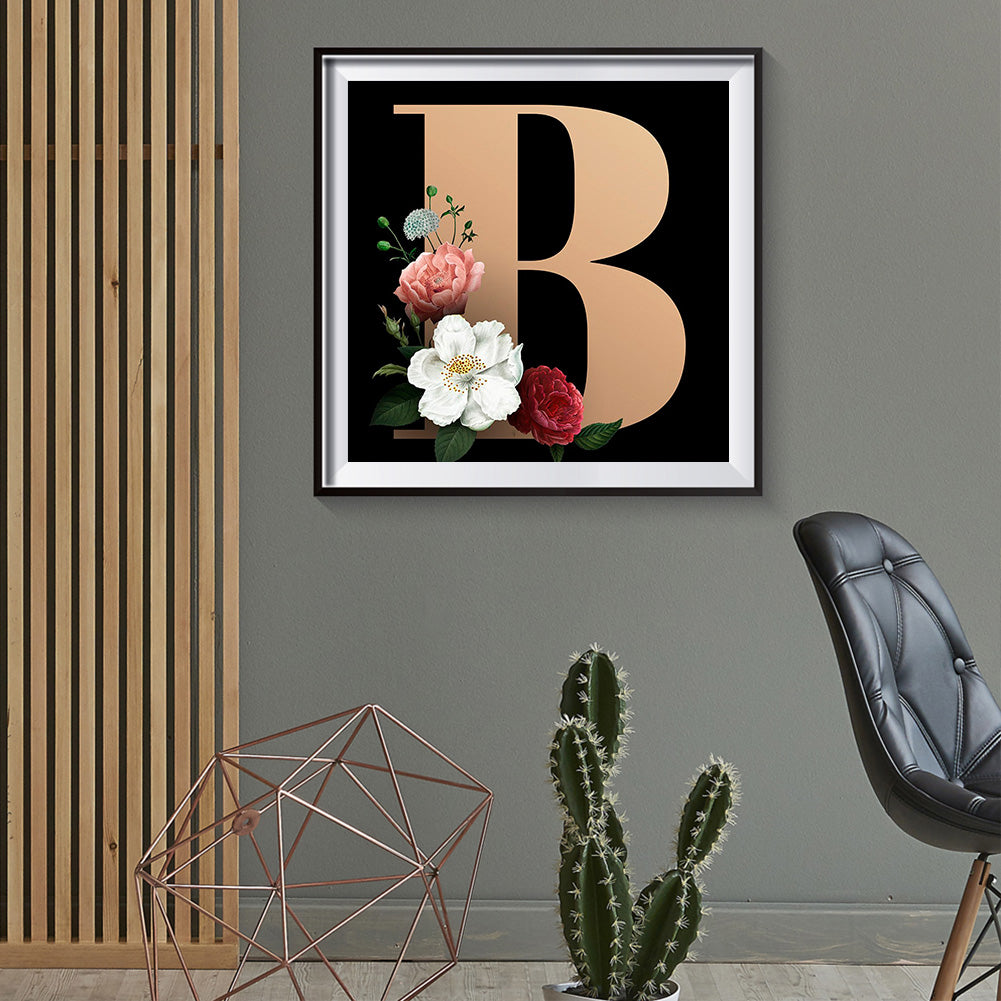 Letter - Full Round Drill Diamond Painting 30*30CM