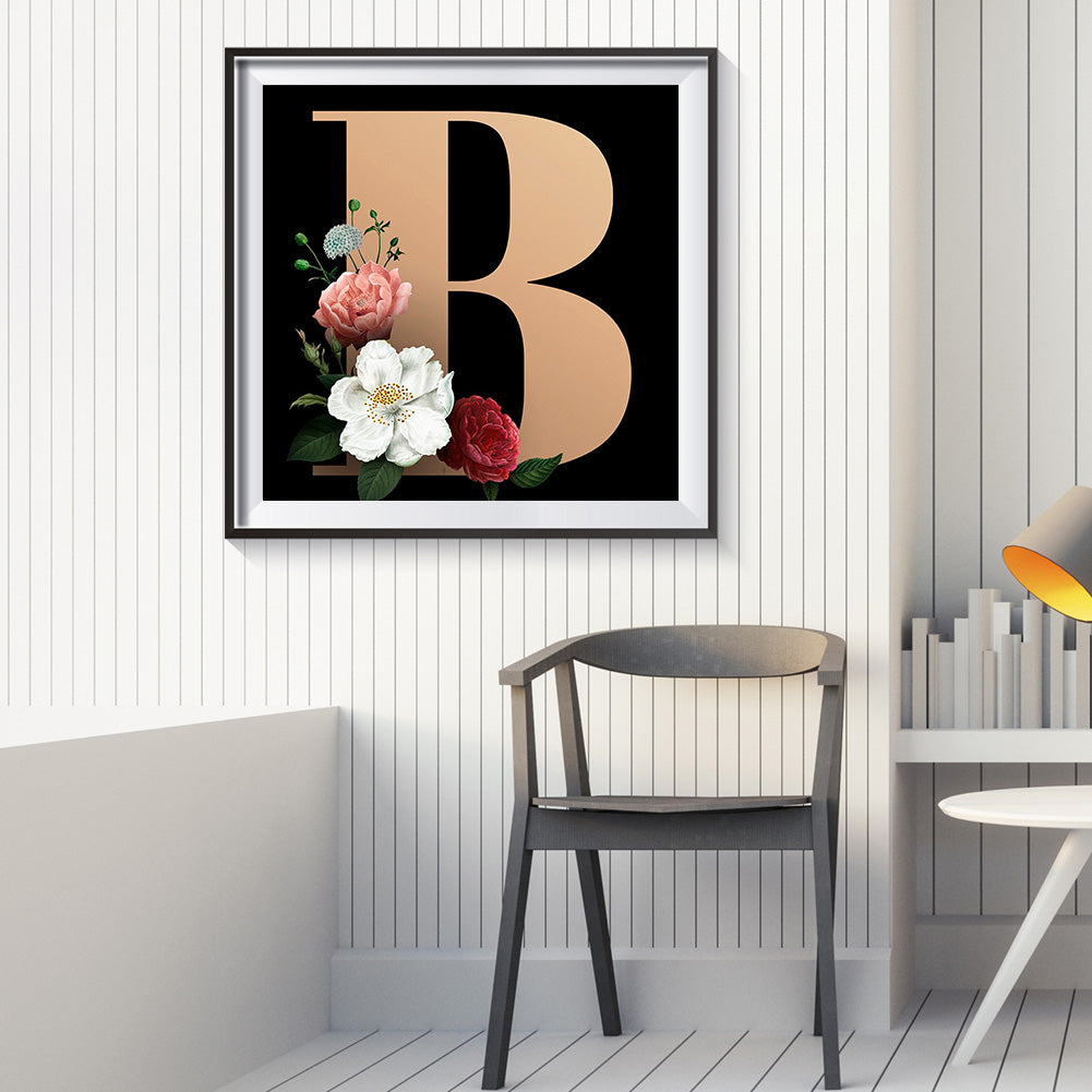 Letter - Full Round Drill Diamond Painting 30*30CM