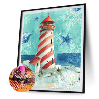 Lighthouse - Full Round Drill Diamond Painting 30*40CM