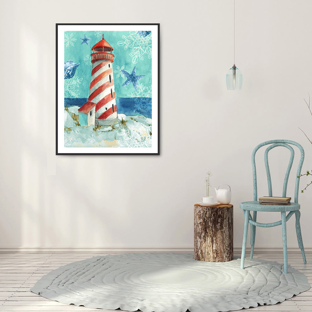 Lighthouse - Full Round Drill Diamond Painting 30*40CM