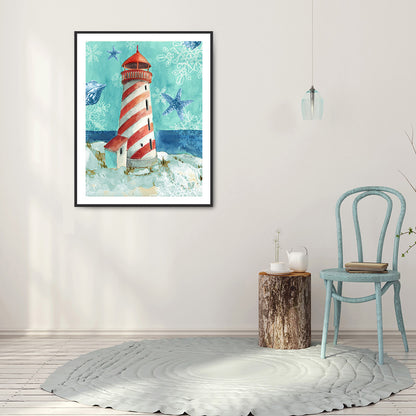 Lighthouse - Full Round Drill Diamond Painting 30*40CM