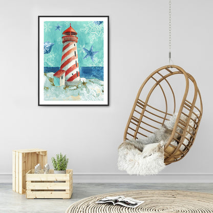 Lighthouse - Full Round Drill Diamond Painting 30*40CM
