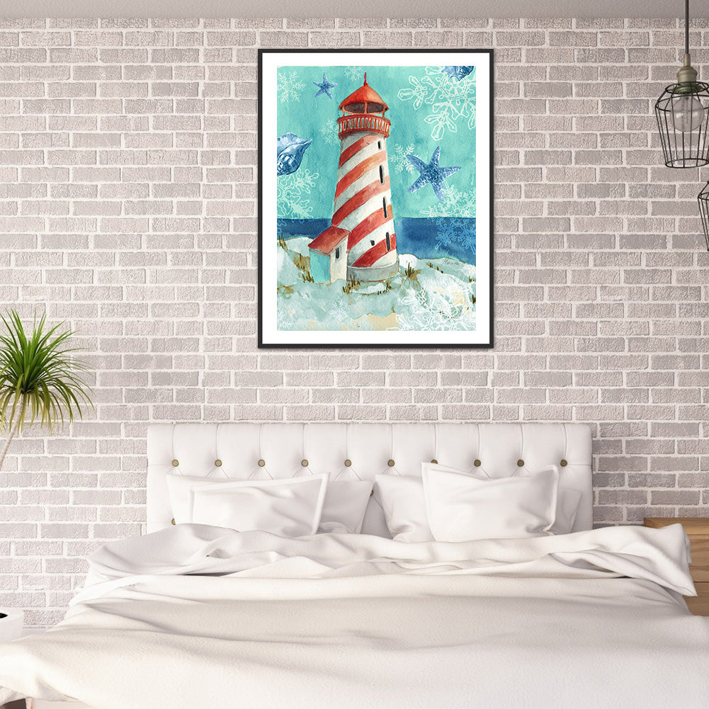Lighthouse - Full Round Drill Diamond Painting 30*40CM