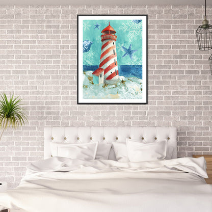 Lighthouse - Full Round Drill Diamond Painting 30*40CM