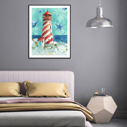 Lighthouse - Full Round Drill Diamond Painting 30*40CM