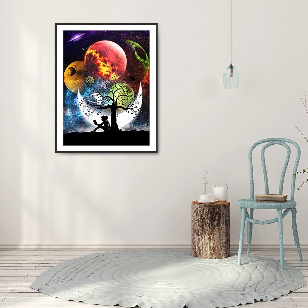 Planet People - Full Square Drill Diamond Painting 50*60CM
