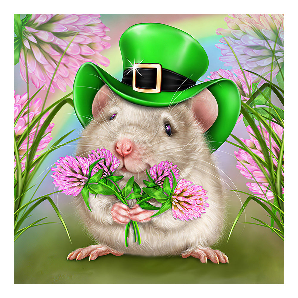 Little Hamster - Full Round Drill Diamond Painting 30*30CM