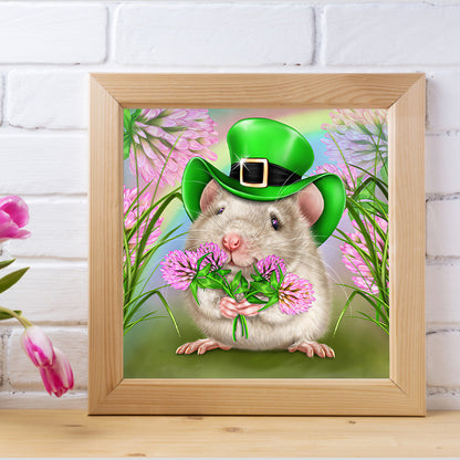 Little Hamster - Full Round Drill Diamond Painting 30*30CM