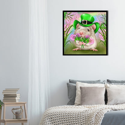 Little Hamster - Full Round Drill Diamond Painting 30*30CM