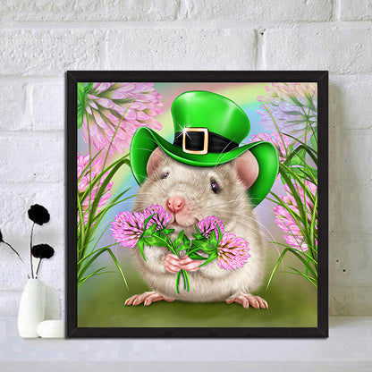 Little Hamster - Full Round Drill Diamond Painting 30*30CM