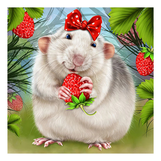 Little Hamster - Full Round Drill Diamond Painting 30*30CM