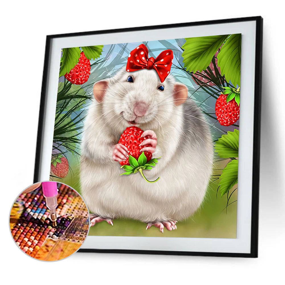 Little Hamster - Full Round Drill Diamond Painting 30*30CM