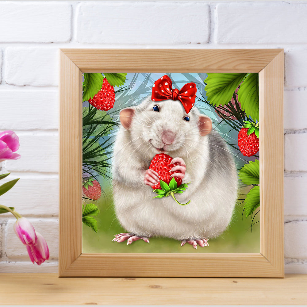 Little Hamster - Full Round Drill Diamond Painting 30*30CM