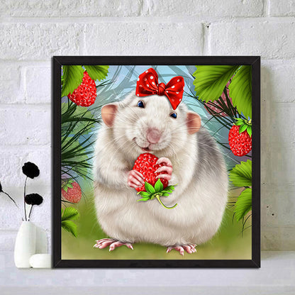 Little Hamster - Full Round Drill Diamond Painting 30*30CM