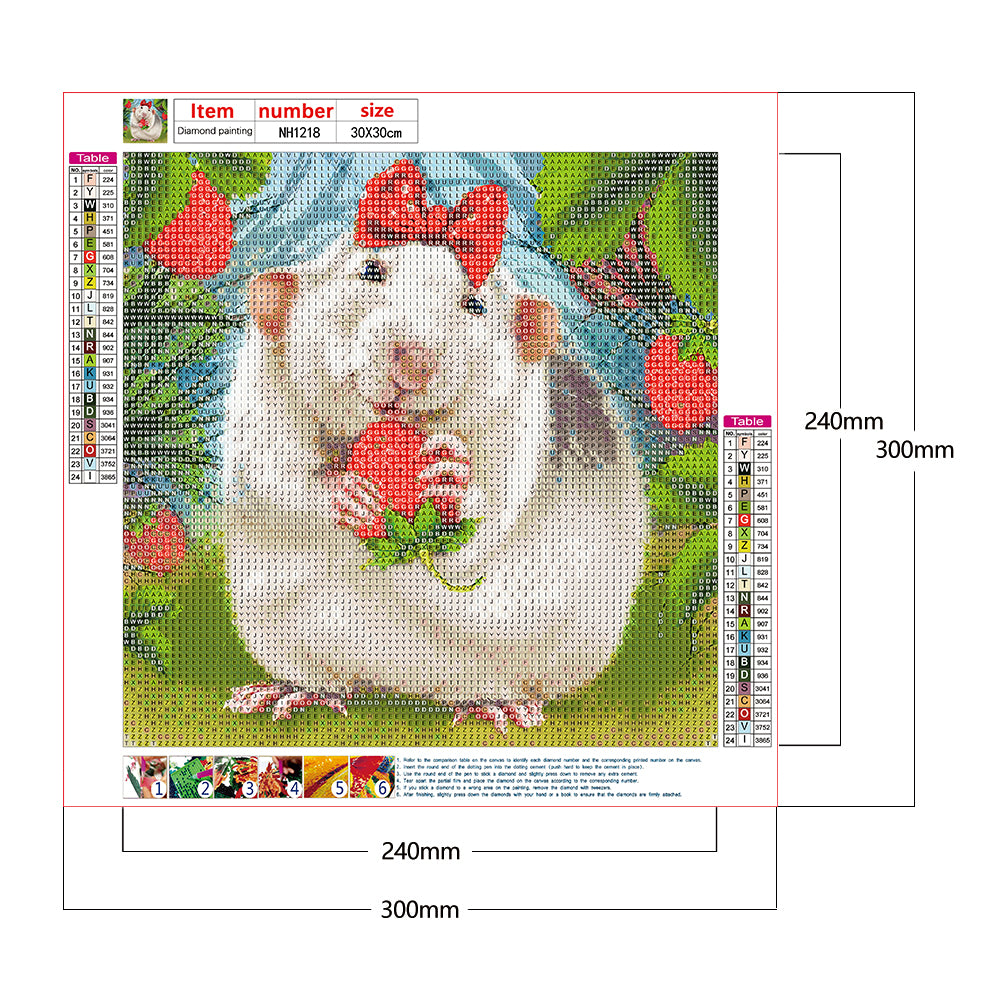 Little Hamster - Full Round Drill Diamond Painting 30*30CM
