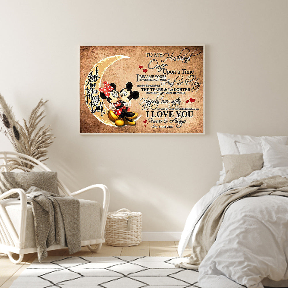 Moon Mouse - Full Round Drill Diamond Painting 60*50CM