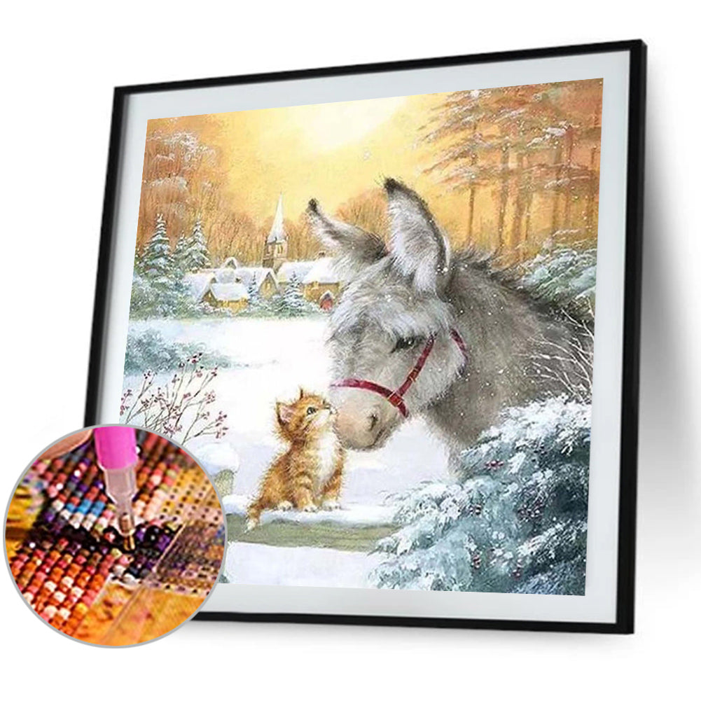 Donkey Cat - Full Square Drill Diamond Painting 50*50CM