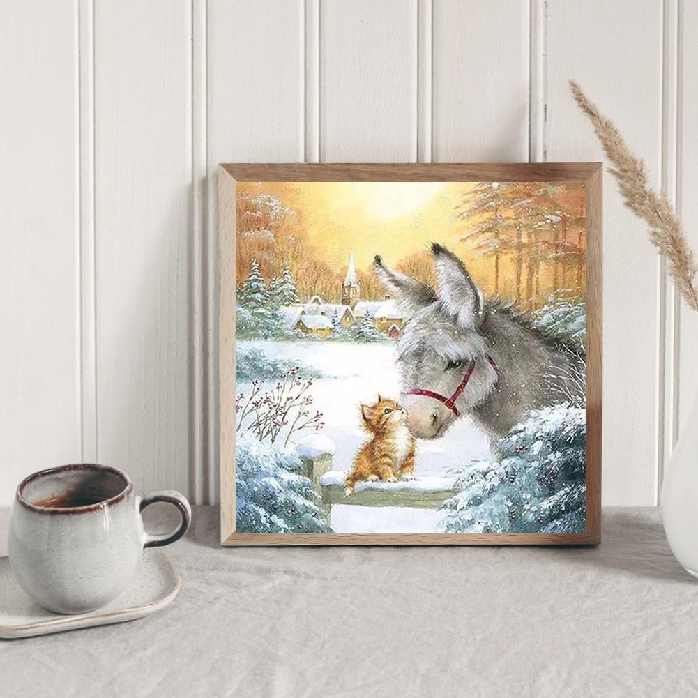 Donkey Cat - Full Square Drill Diamond Painting 50*50CM