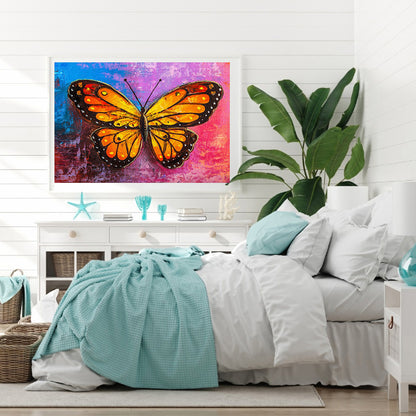 Color Butterfly - Full Square Drill Diamond Painting 40*30CM