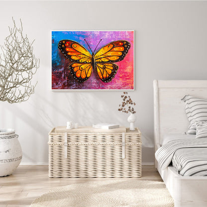 Color Butterfly - Full Square Drill Diamond Painting 40*30CM