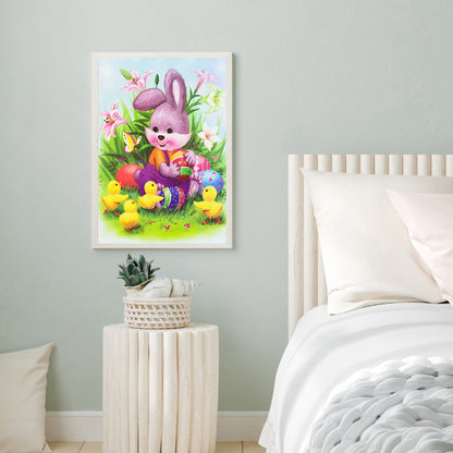 Easter Rabbit - Full Round Drill Diamond Painting 30*40CM