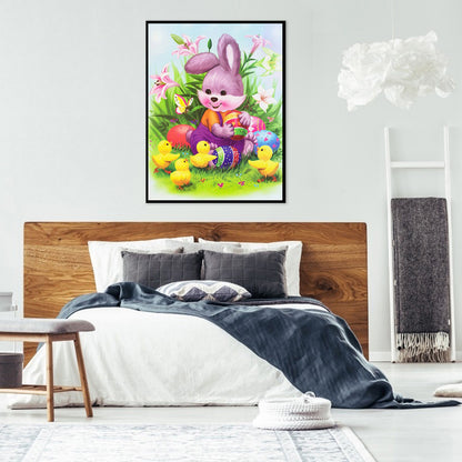 Easter Rabbit - Full Round Drill Diamond Painting 30*40CM