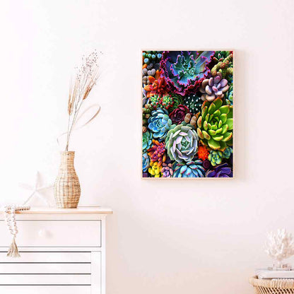 Succulent - Full Round Drill Diamond Painting 40*30CM