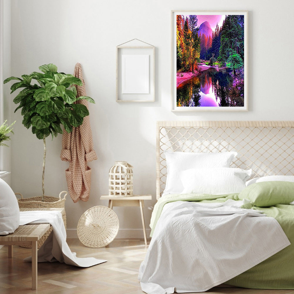 Mountain Water - Full Round Drill Diamond Painting 40*50CM