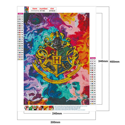 Colorful Badge - Full Round Drill Diamond Painting 30*40CM