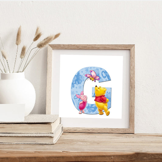 Bear Letter - Full Round Drill Diamond Painting 50*50CM