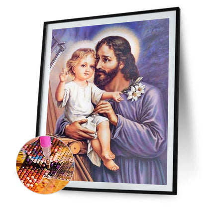 Priest Child - Full Round Drill Diamond Painting 30*40CM