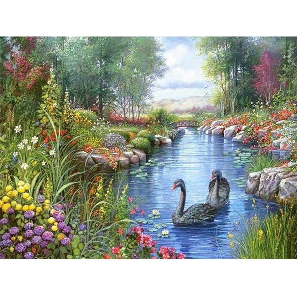 Beautiful Scenery - Full Round Drill Diamond Painting 60*50CM